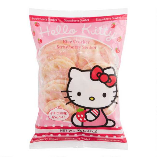 Hello Kitty Strawberry Rice Crackers - Rosey’s Kawaii Shop