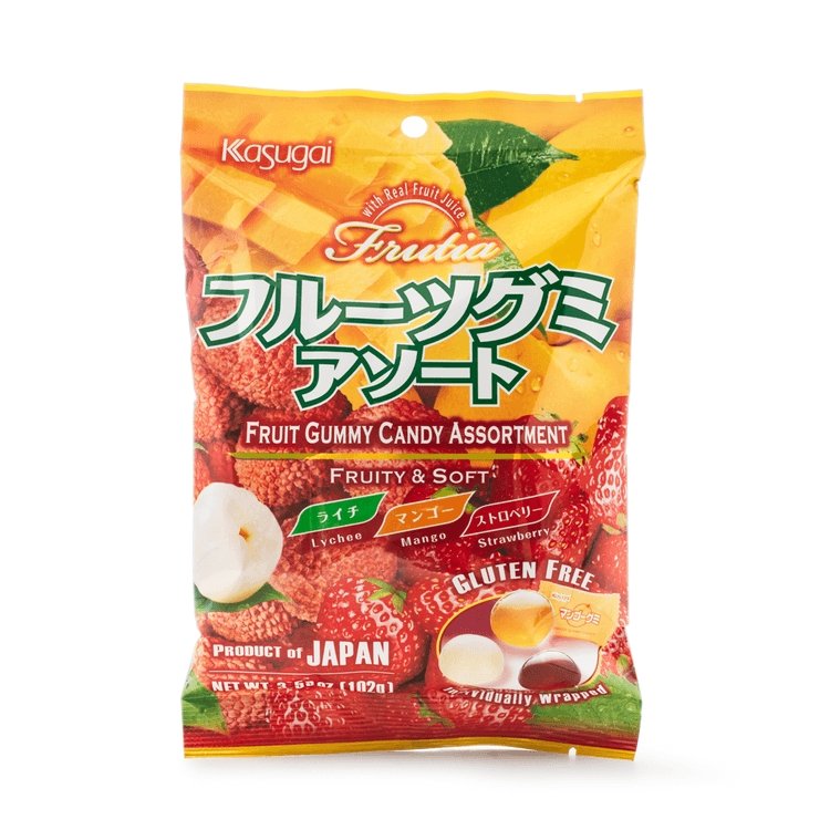 KASUGAI "Mango/Lychee/Strawberry" Mix Gummy - Rosey’s Kawaii Shop