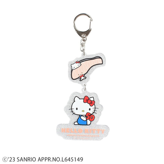 [Kirimi-chan] Limited "Hello Kitty 50th Anniversary" Acrylic Bag Charm - Rosey’s Kawaii Shop