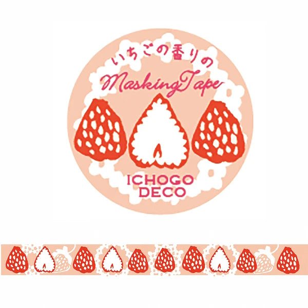 [LACE] "Ichigo Deco" Fragrant Washi Tape - Rosey’s Kawaii Shop
