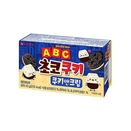 LOTTE ABC Chocolate "Cookies & Cream" - Rosey’s Kawaii Shop
