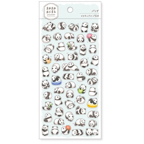 [PANDA] "Mamemame Animal" Sticker Sheet - Rosey’s Kawaii Shop