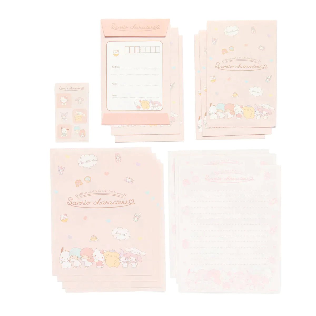 "Pink Sanrio" Letter Set - Rosey’s Kawaii Shop