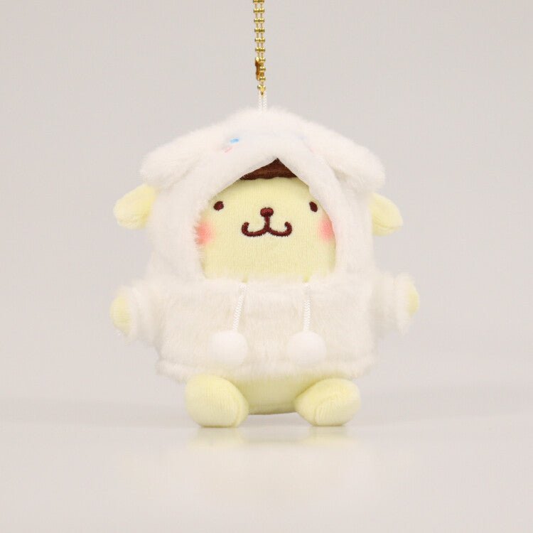 [Pompompurin] "Sanrio Character Hoodie" Mascot Keychain - Rosey’s Kawaii Shop