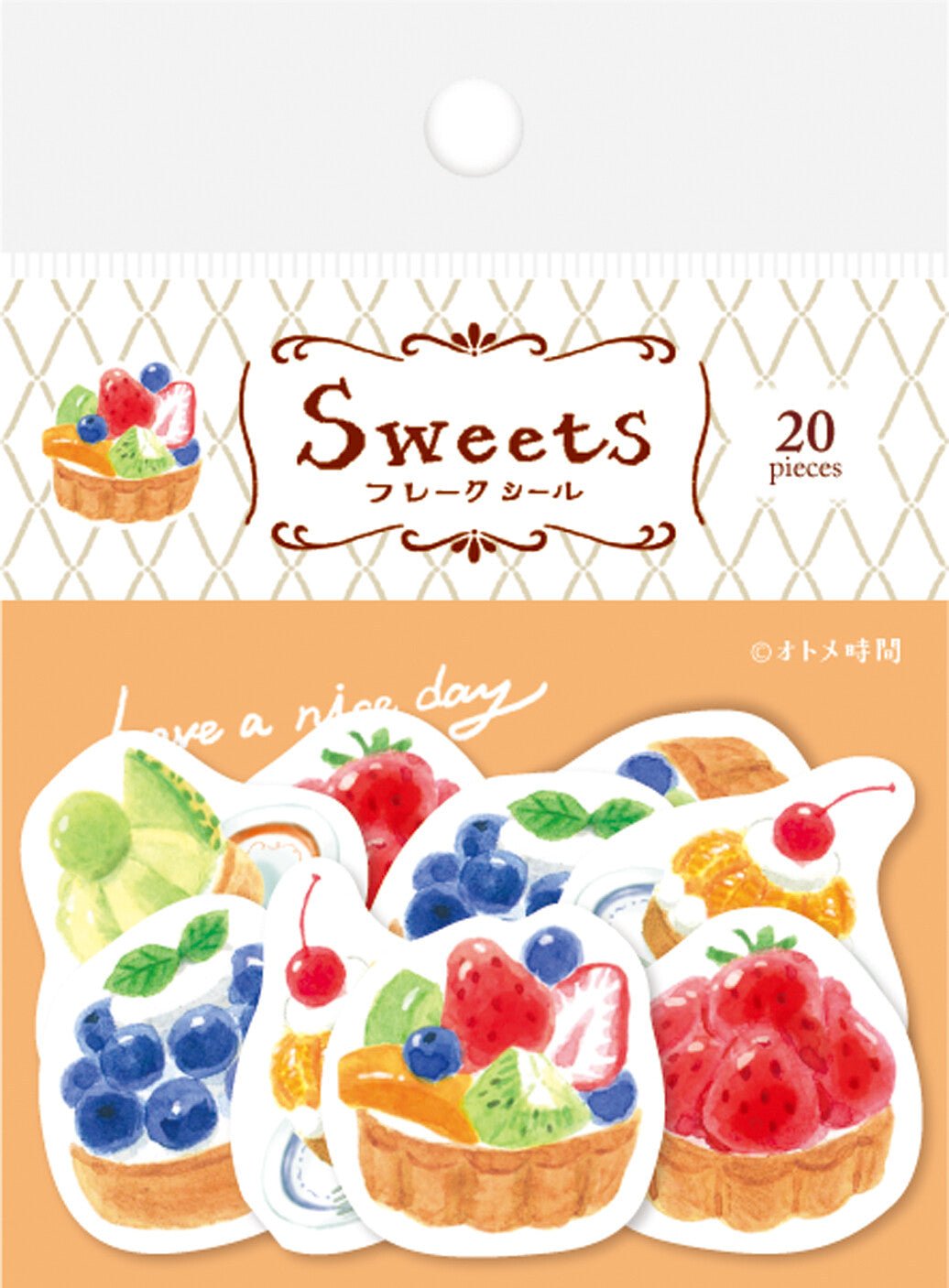 [PUFF PASTRY] "Otome-Time" Sticker Flakes - Rosey’s Kawaii Shop