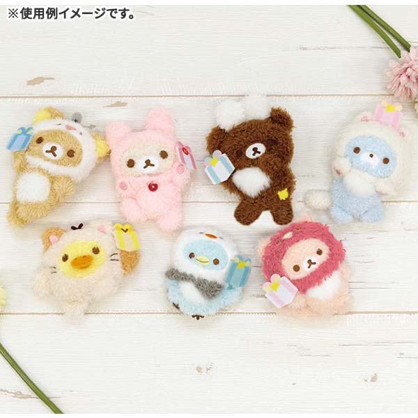 Rilakkuma "NikoNiko Happy For You" Plush Pin Badge - Rosey’s Kawaii Shop