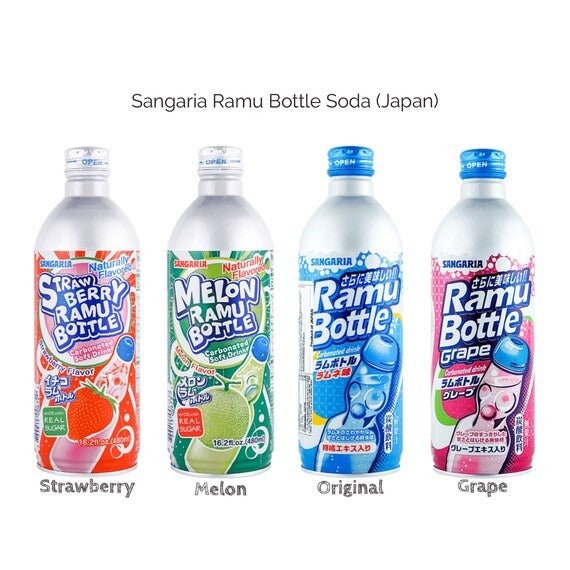 SANGARIA "RAMU" Aluminum Bottle Soda - Rosey’s Kawaii Shop