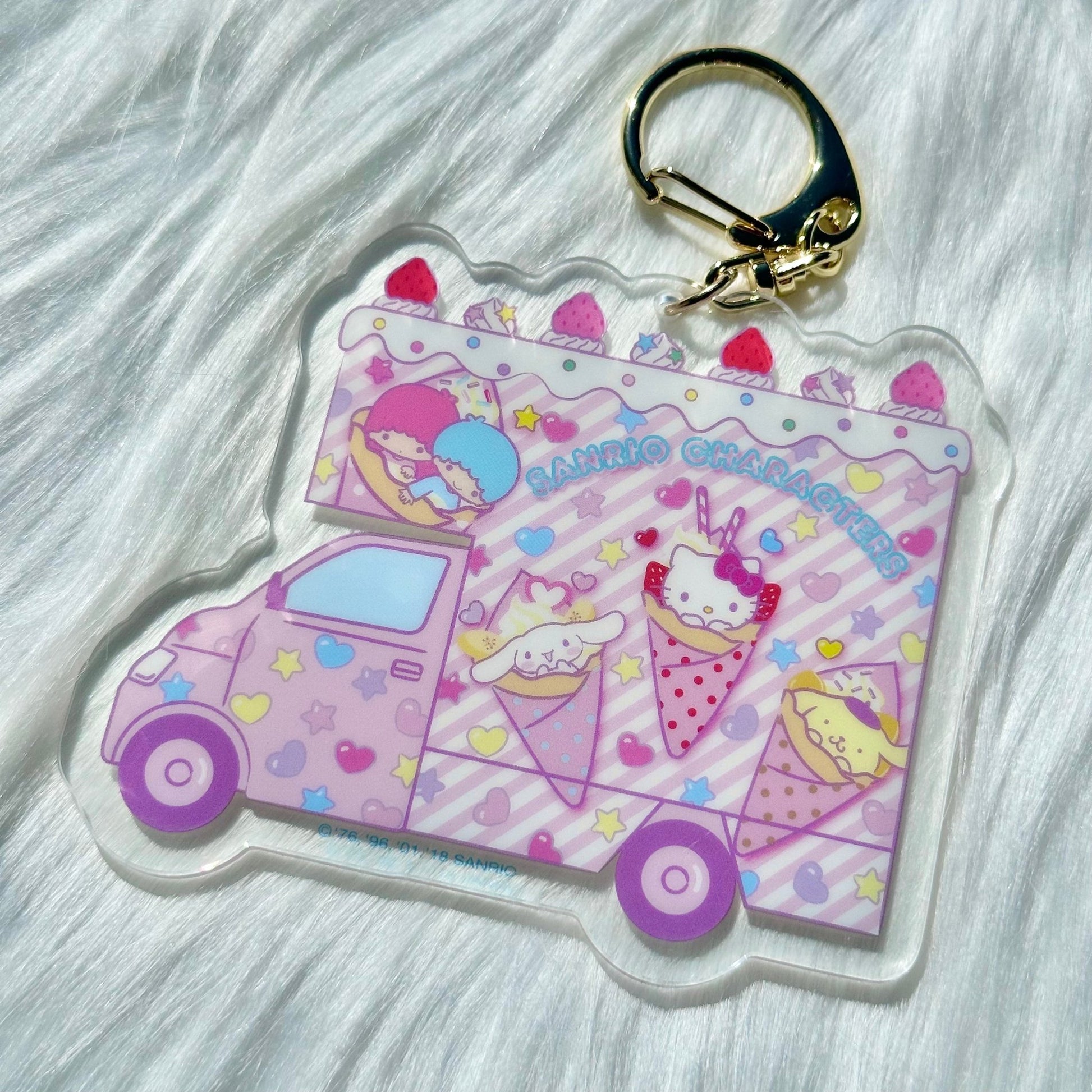 Sanrio "Crepe Sweets Truck" Keychain - Rosey’s Kawaii Shop