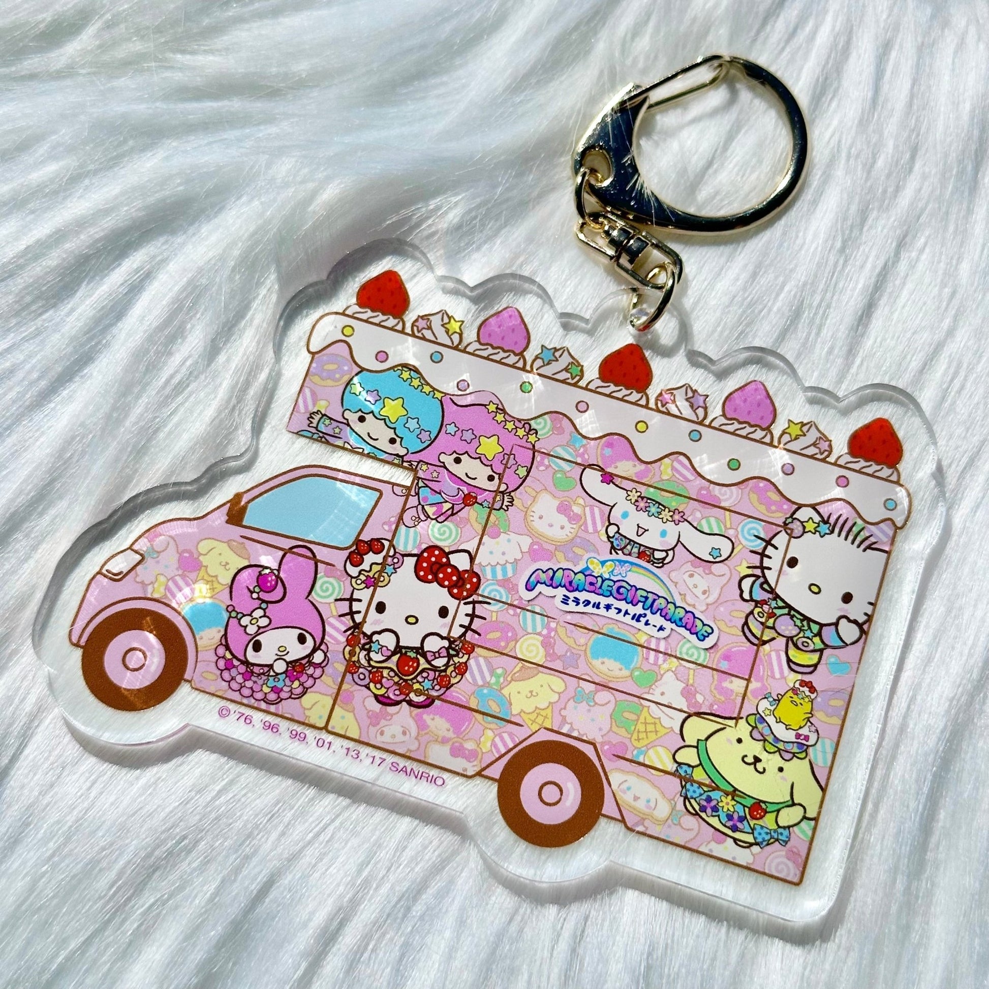 Sanrio "Miracle Gift Parade Sweets" Keychain - Rosey’s Kawaii Shop