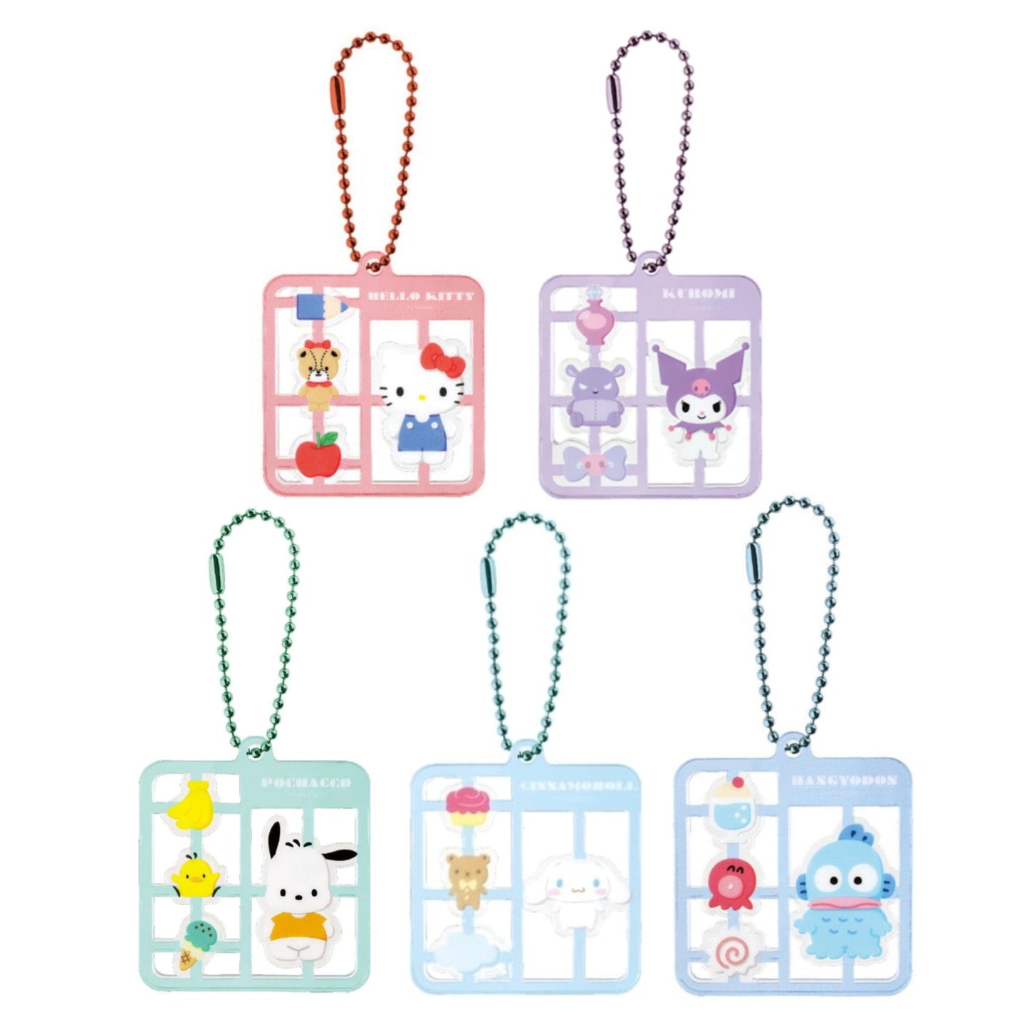 "Sanrio Plastic Model Kit" Keychain - Rosey’s Kawaii Shop