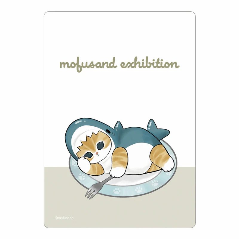 [SHARK PLATE] "Mofusand Exhibition" Clear Cell Card - Rosey’s Kawaii Shop