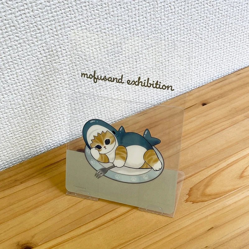 [SHARK PLATE] "Mofusand Exhibition" Clear Cell Card - Rosey’s Kawaii Shop