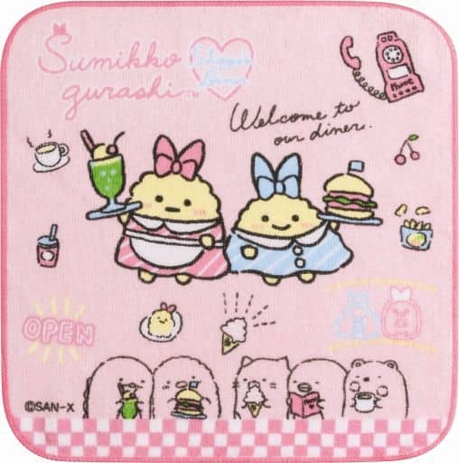 Sumikko Gurashi "Ebi's Diner" Mini Towel - Rosey’s Kawaii Shop