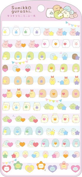 Sumikko Gurashi "KiraKira" Mini Sticker Sheet - Rosey’s Kawaii Shop