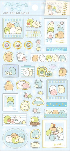 "Sumikko Gurashi: Memory Frame" Sticker Sheet - Rosey’s Kawaii Shop