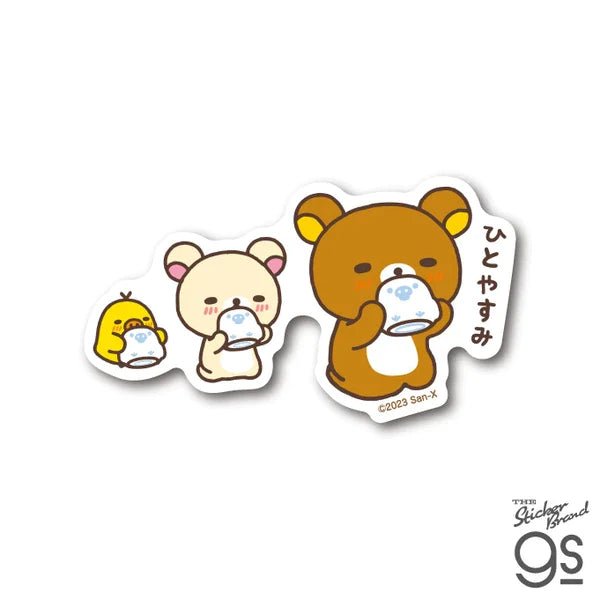 [Take A Break Tea Time] Rilakkuma Die-Cut Sticker - Rosey’s Kawaii Shop