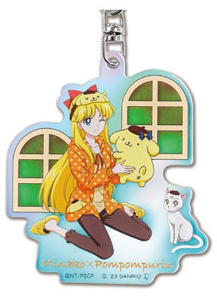 [Venus x Pompompurin] "Sailor Moon x Sanrio" Aurora Keychain - Rosey’s Kawaii Shop