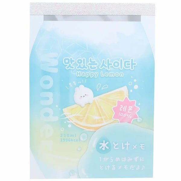 "Wonder Happy Lemon" A6 Large Memo Pad - Rosey’s Kawaii Shop