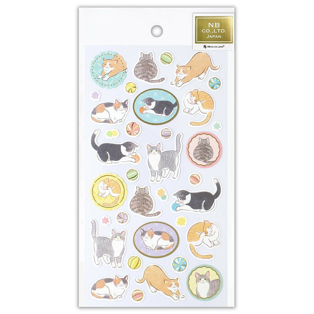 "YUFUMI Cat Candies" Sticker Sheet - Rosey’s Kawaii Shop