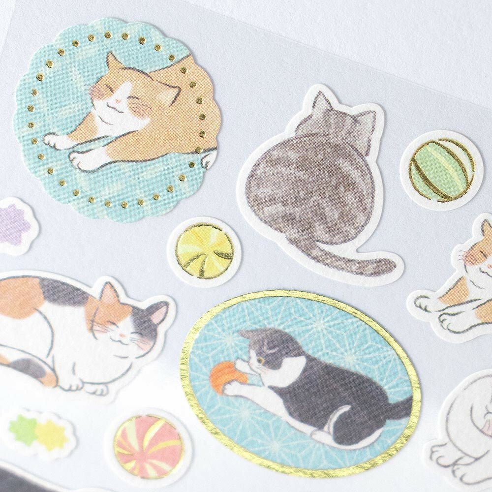 "YUFUMI Cat Candies" Sticker Sheet - Rosey’s Kawaii Shop